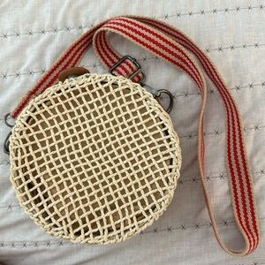 Brixton Ace Straw Circle Shoulder Bag